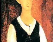 阿米地奥 莫迪里阿尼 : Young Man With A Black Waistcoat